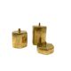 Set of 3 solid Brass boxes , De Falco Italy 1970s