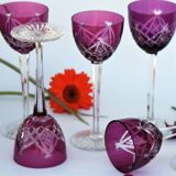Series of 5 glasses wine from the Rhine Roemer Baccarat Crystal model S1132