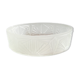 Art deco frosted glass cut