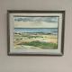 Original Swedish Oil on Canvas - "Beach of Malö" by Bo von Zweigbergk - Signed - Vintage and Framed - 55.5 x 43.5 cm (21.9" x 17.1")