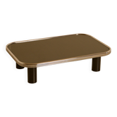 Table basse italienne années 1970, dans le goût de Willy Rizzo.