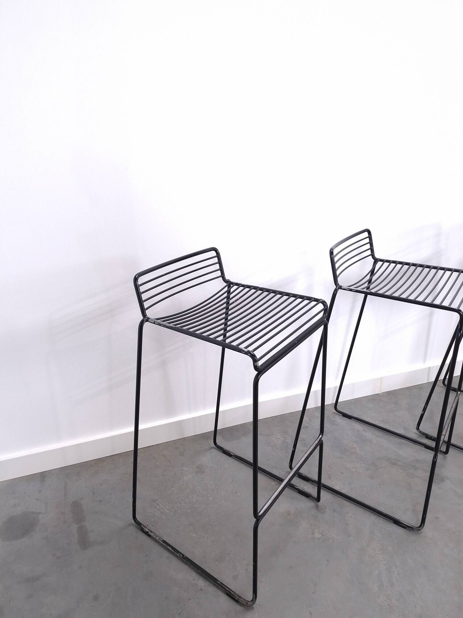 Set 4 x Zwarte HAY barkruk, Hee Welling