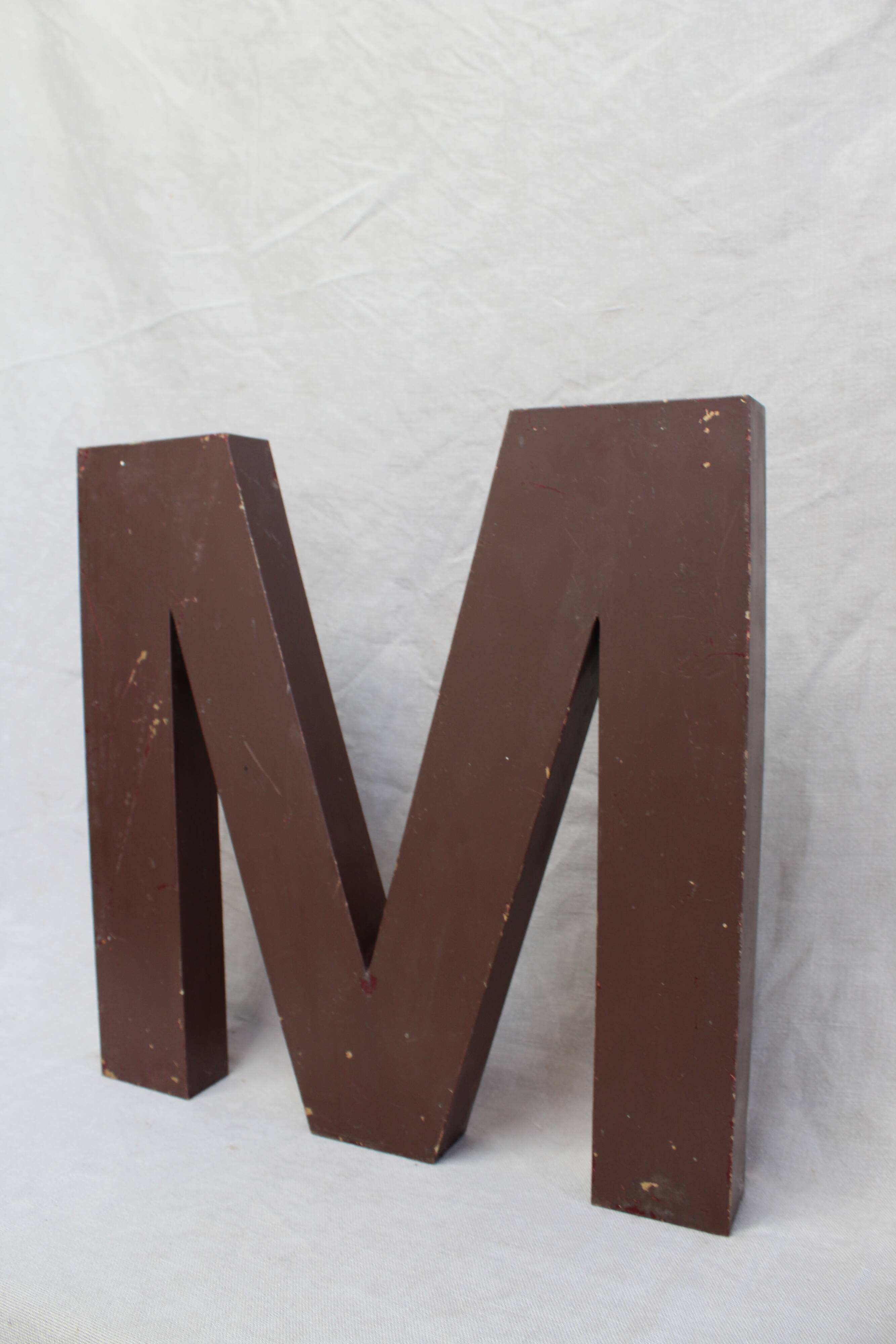 Metal letter
