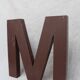 Metal letter
