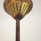 Vintage french bronze ornate detail 5 light chandelier