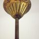 Vintage french bronze ornate detail 5 light chandelier