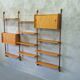 Mid-century modular teak wall unit by john texmon for blindheim mobelfabrik, norway, 1960s