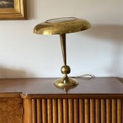 Oscar Torlasco, mod. 143 brass table / desk lamp, Prod. Lumi, Italy 1950s