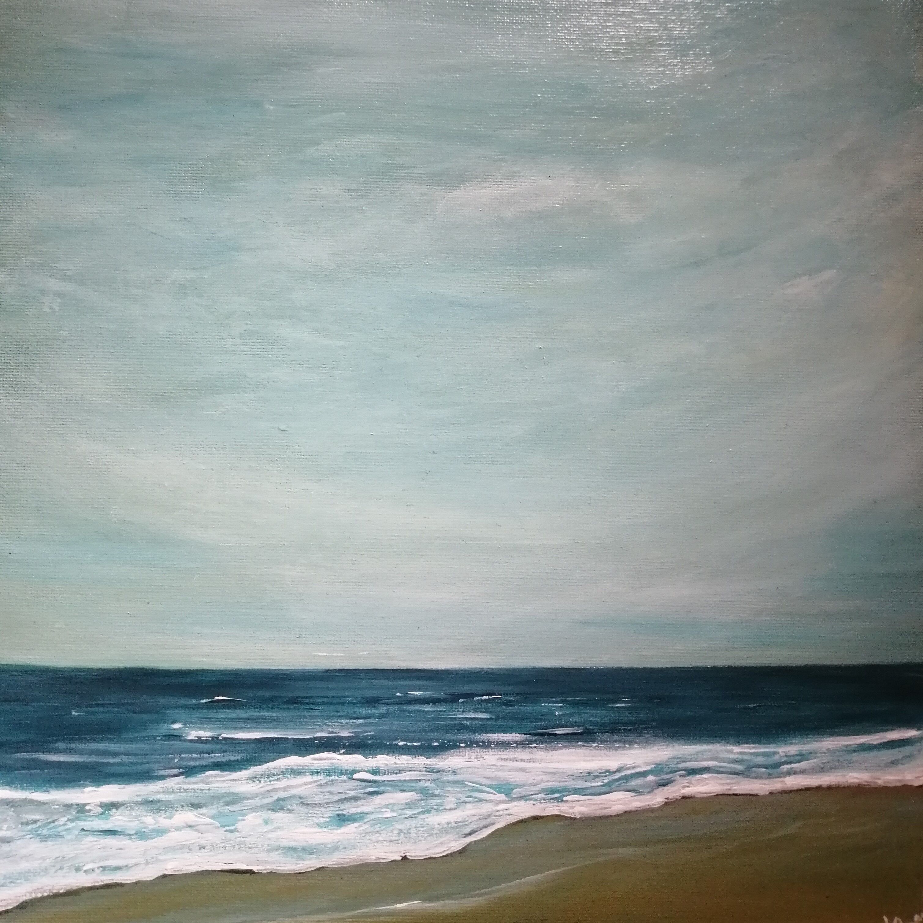 Original painting "eternal foam" signed and delivered with its certificate