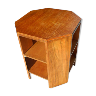 Three-tiered Art deco octagonal table