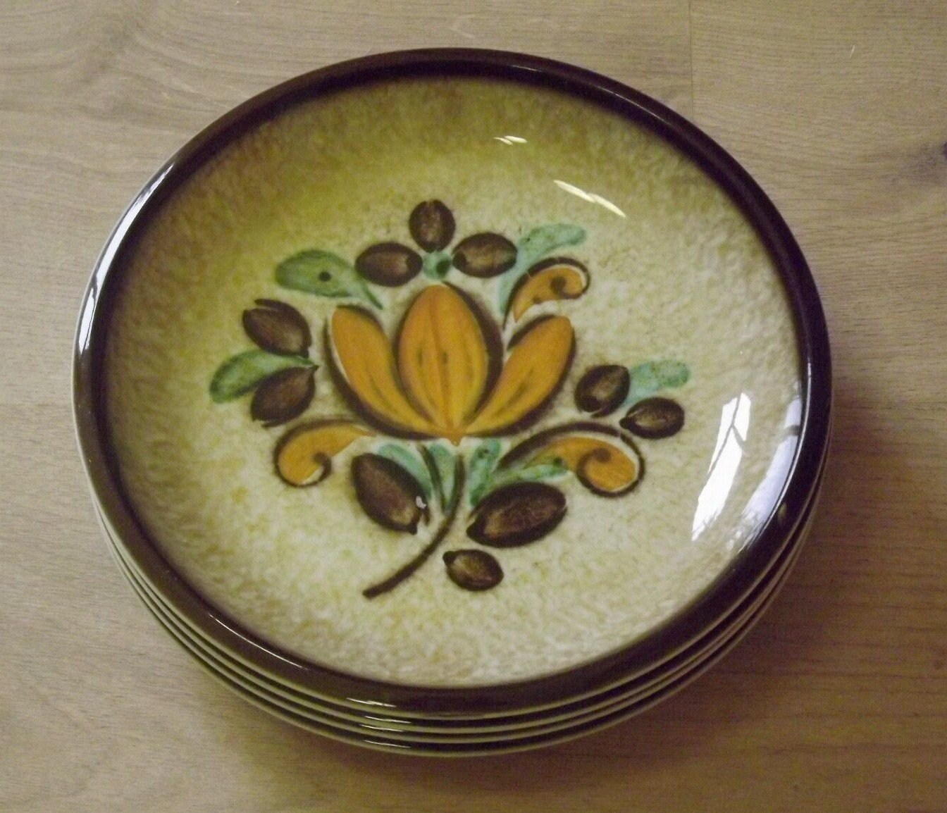 Vintage Boch La Louvière Corfou Collection Set of 4 Small Bowls