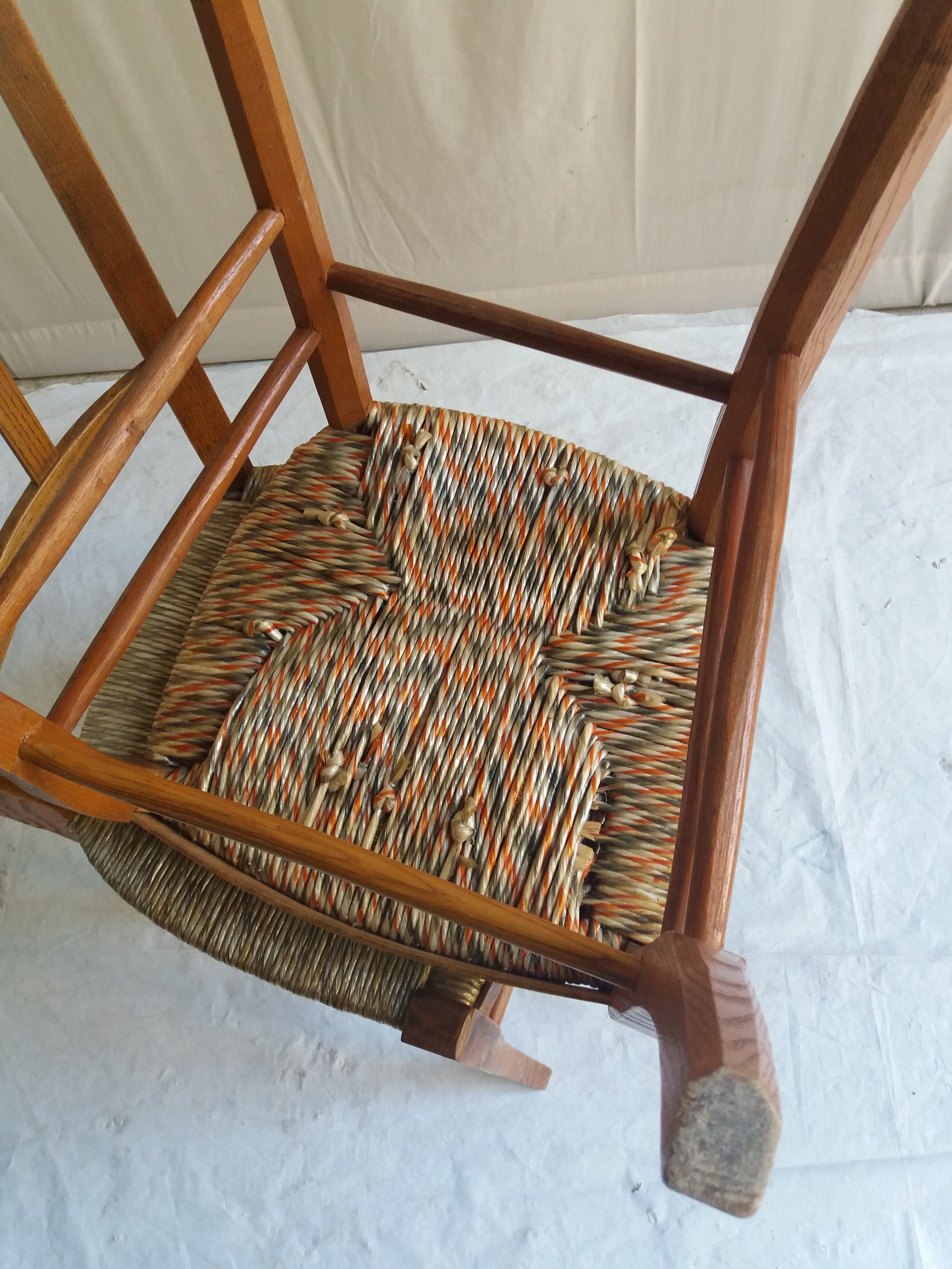 Pair of old paillees chairs
