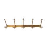 Coat rack metal golden 5 hooks
