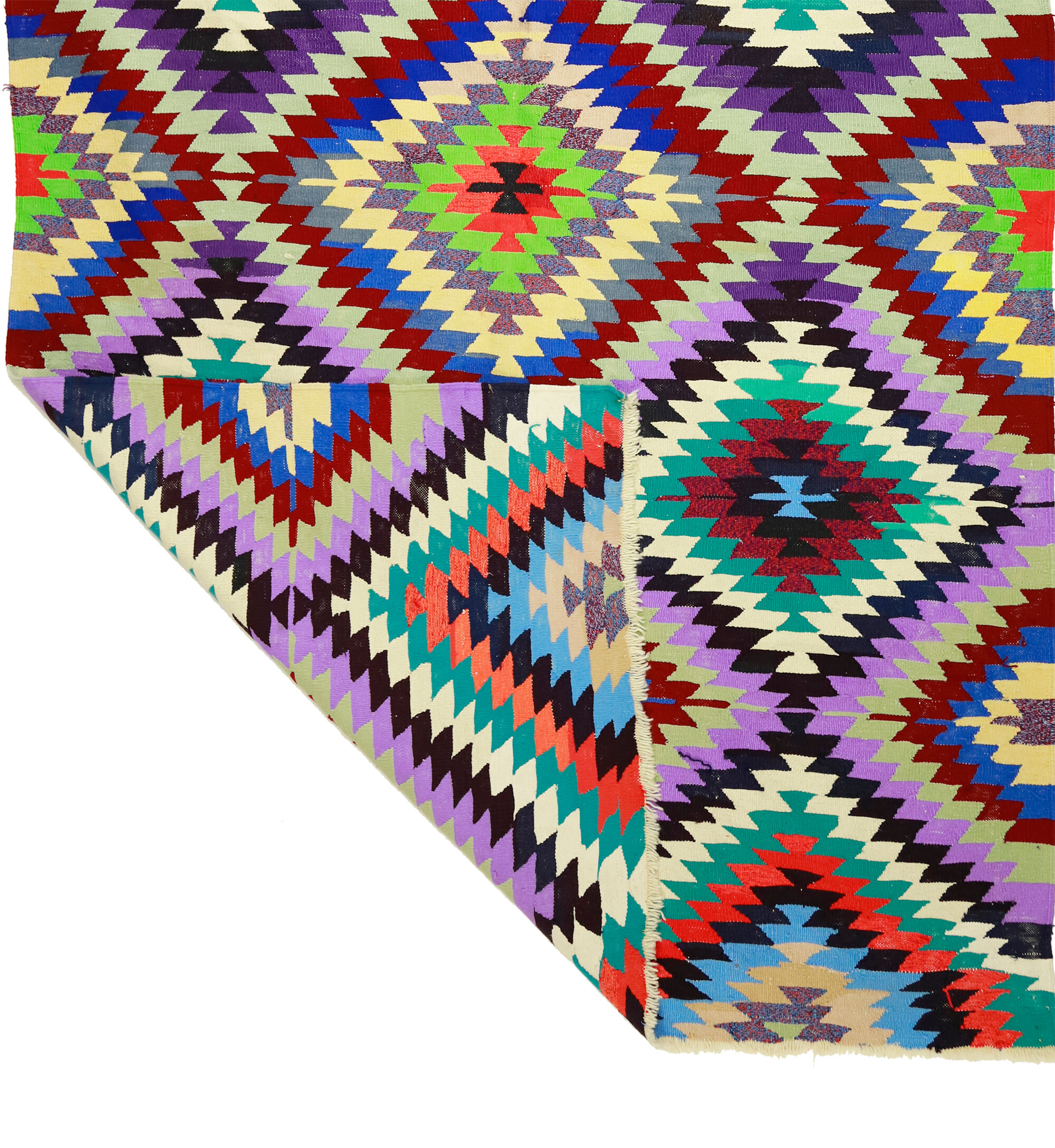 Anatolian handmade kilim rug 280 cm x 166 cm