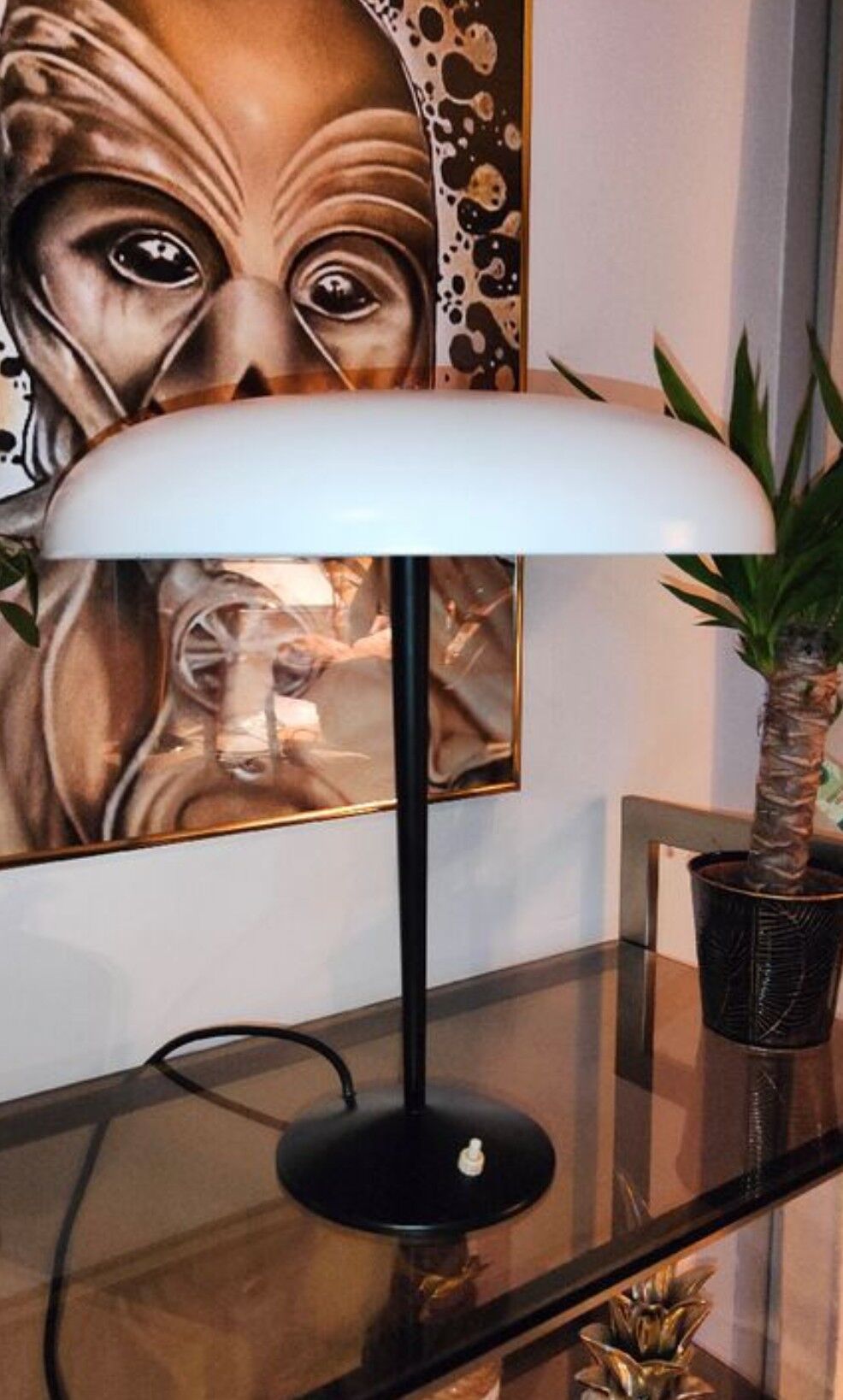 Vintage mushroom lamp 1950