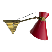 Applique laiton vintage 1950