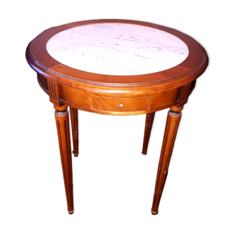 Games table mahogany pedestal table Louis XVI style