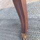 English desk and lyre chair, leather, extensions.