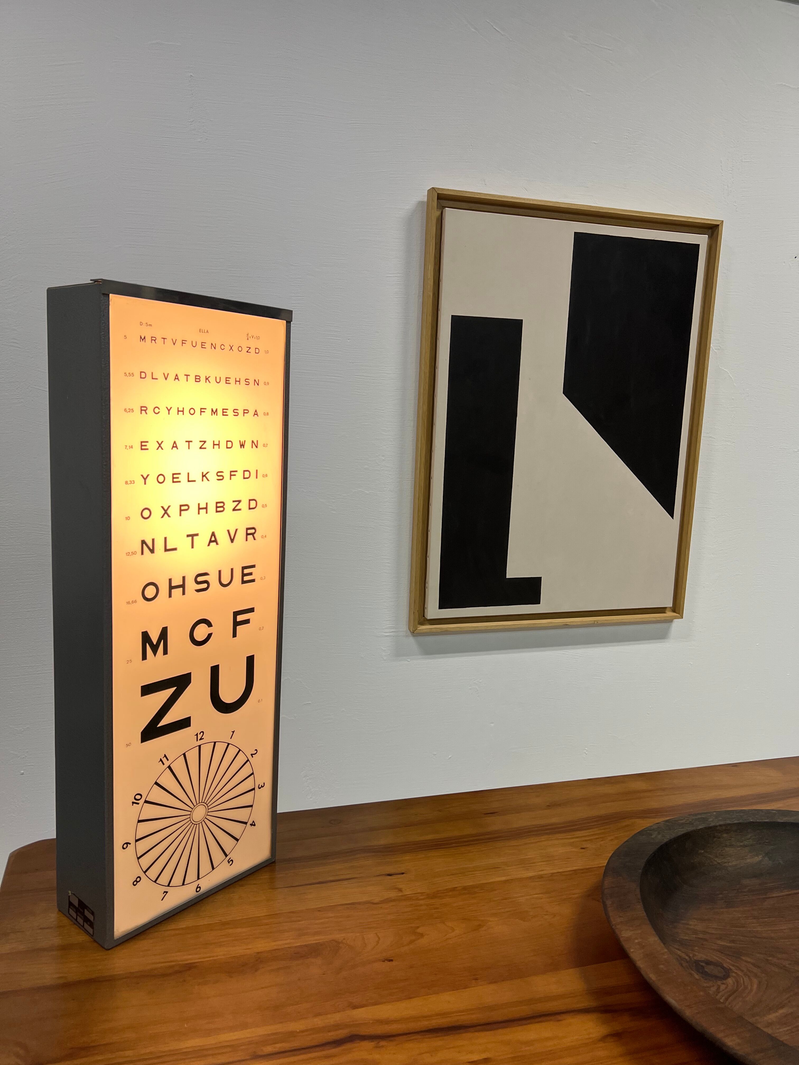 Optician's luminous painting