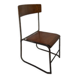 Chaise industrielle pour enfants des années 1950