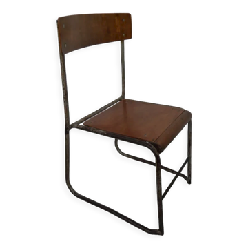 Chaise industrielle pour enfants des années 1950