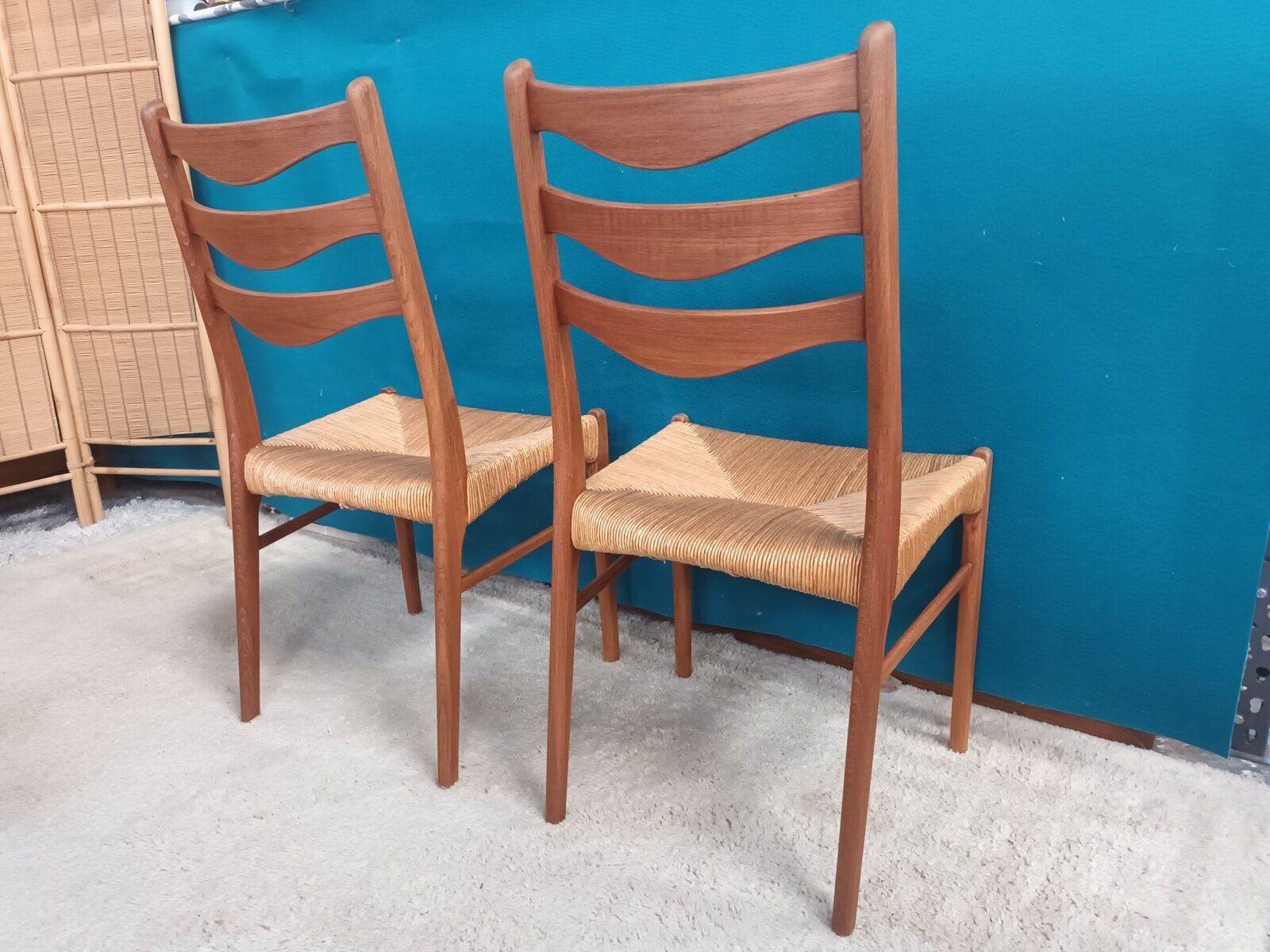Series of 4 Danish teak chairs Arne Wahl Inversen
