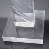 Regency table lamp in methacrylate, France, 1980