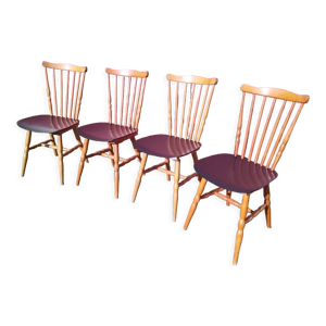 Ensemble 4 chaises bistrot Baumann