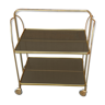 Vintage Folding Trolley in Gold Brass and Plastic