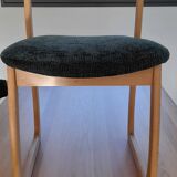 Set of 3 1970s sled chairs by the brand SELF.