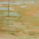 Paul COLLOMB: The ocean beach, original signed lithograph.