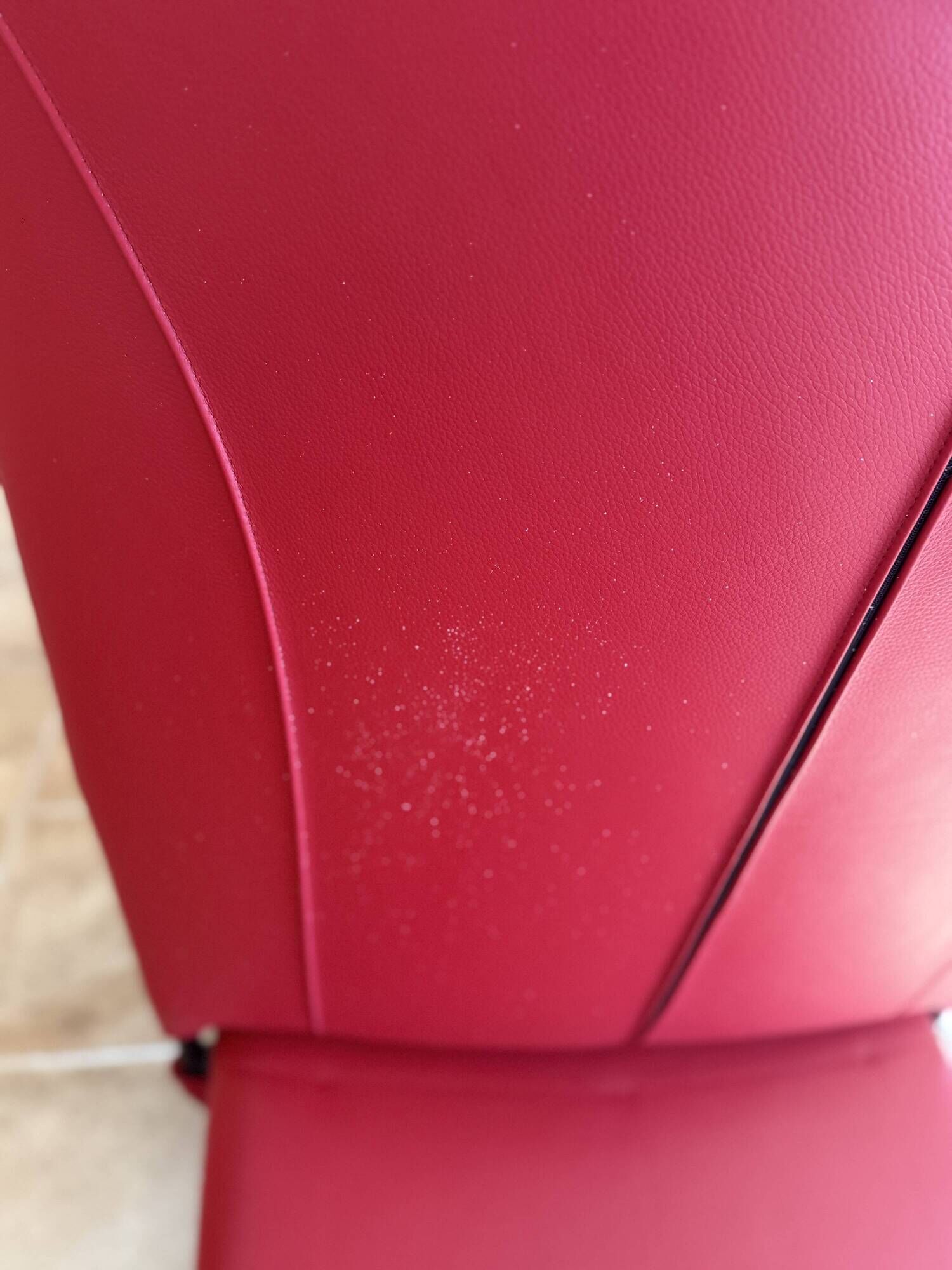 Wk Living Leather Armchair Spot 698 red