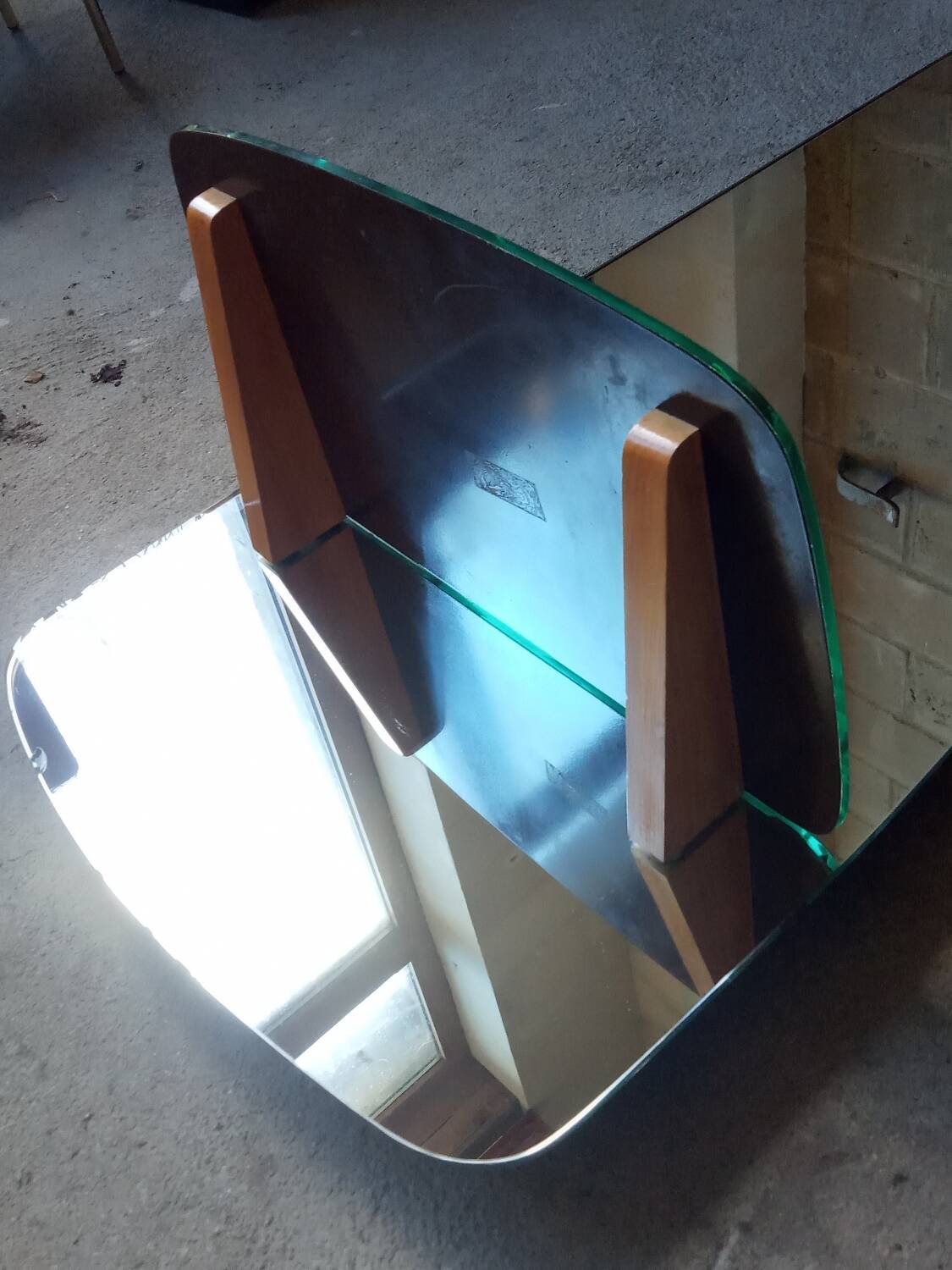 Wall-mounted dressing table mirror, 1950s