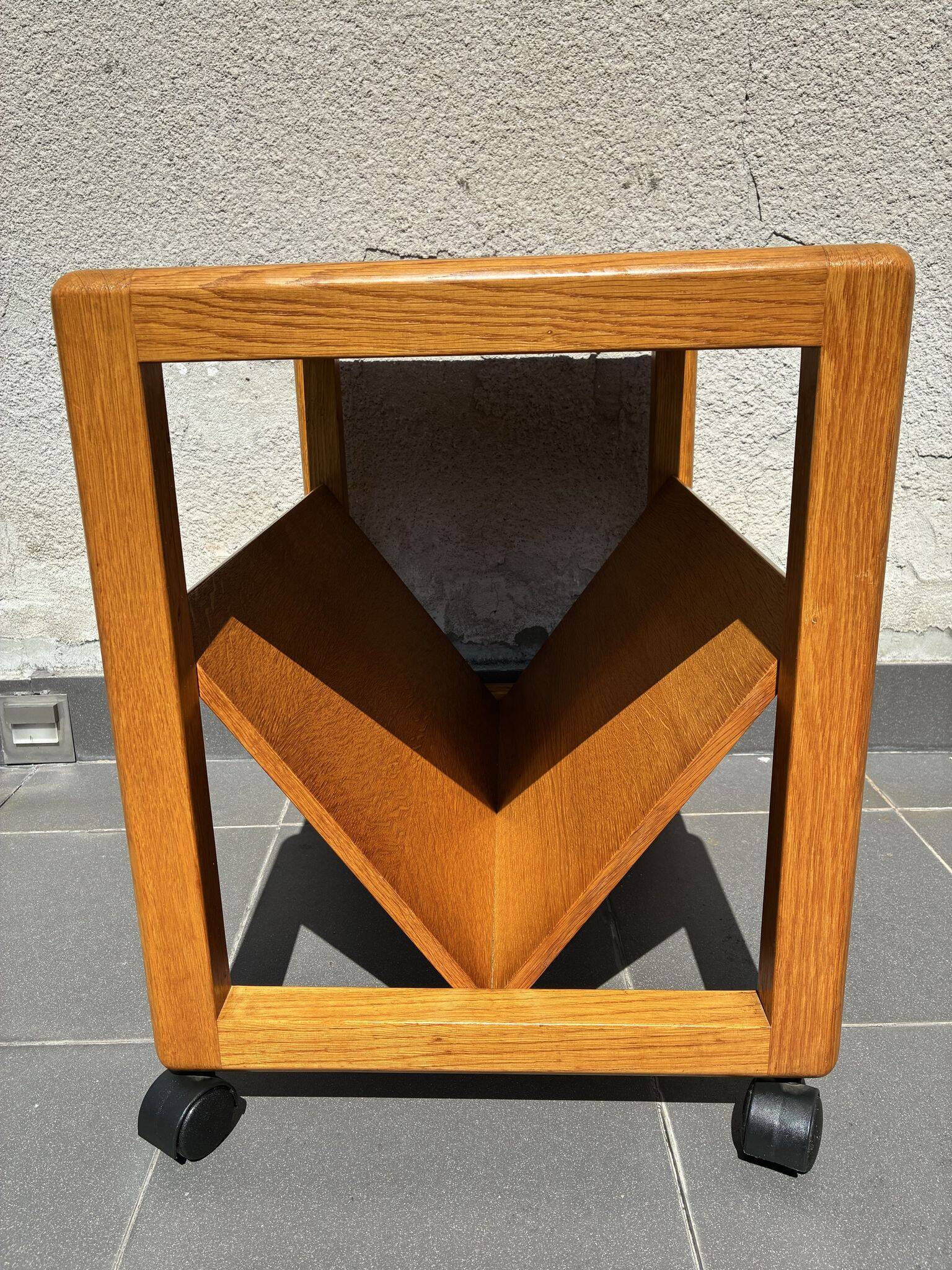 Aksel Kjersgaard for Odder side table with magazine shelf, 1960s