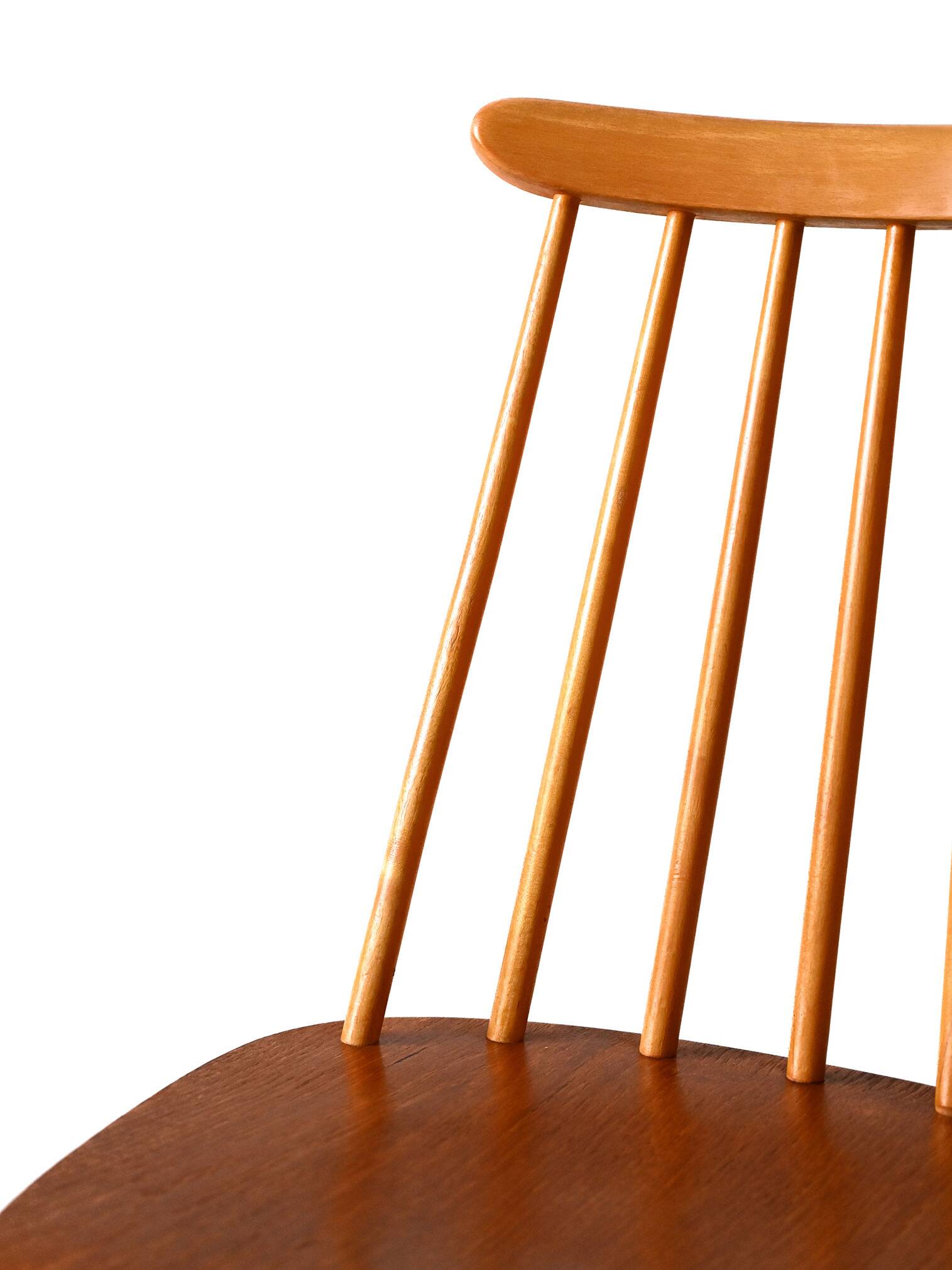 Ensemble de 4 chaises scandinaves Fanett par Ilmari Tapiovaara