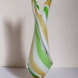 Vintage two-tone glass vase 39 cm