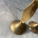 Pair of vintage brass candle holders