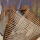 Suspension bois et fil scandinave vintage
