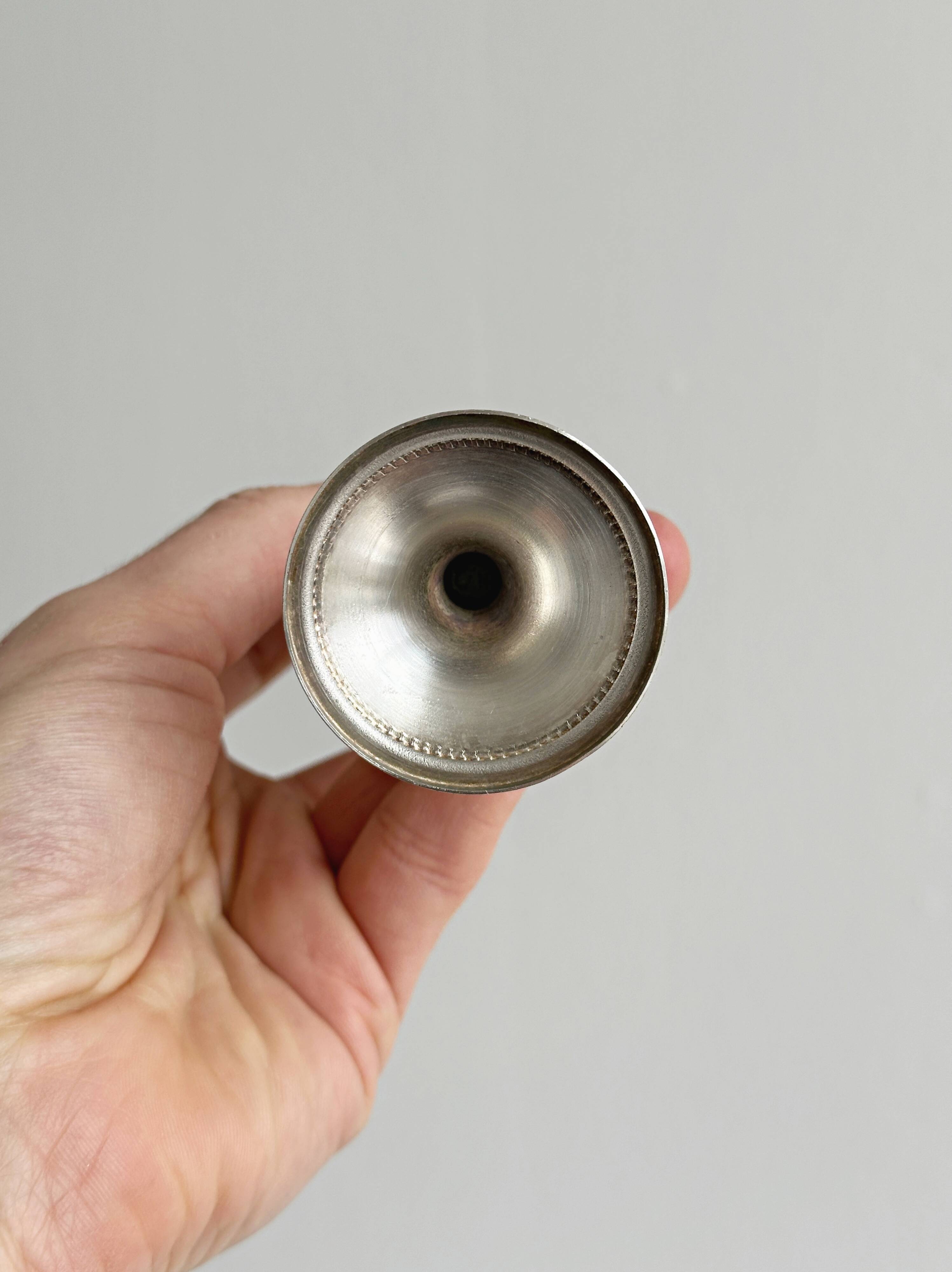 Small metal bud vase