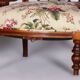 Czech Living Room Set in Beech and Walnut, 1890s, Set of 7