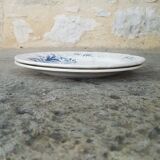 Set of 2 plates in Iron Earth Gien model Rinceaux
