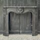 Louis XV style fireplace in black Belgian marble, circa 1880
