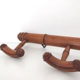 Patère en bois façon bambou