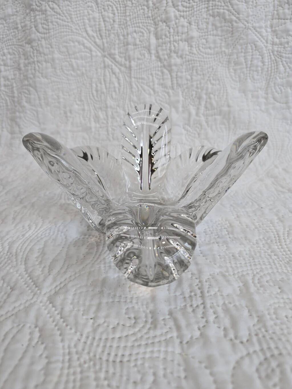 Bougeoir "Fleur" en cristal