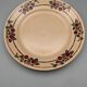 Series 6 flat plates vintage art deco earthenware beige cherry décor