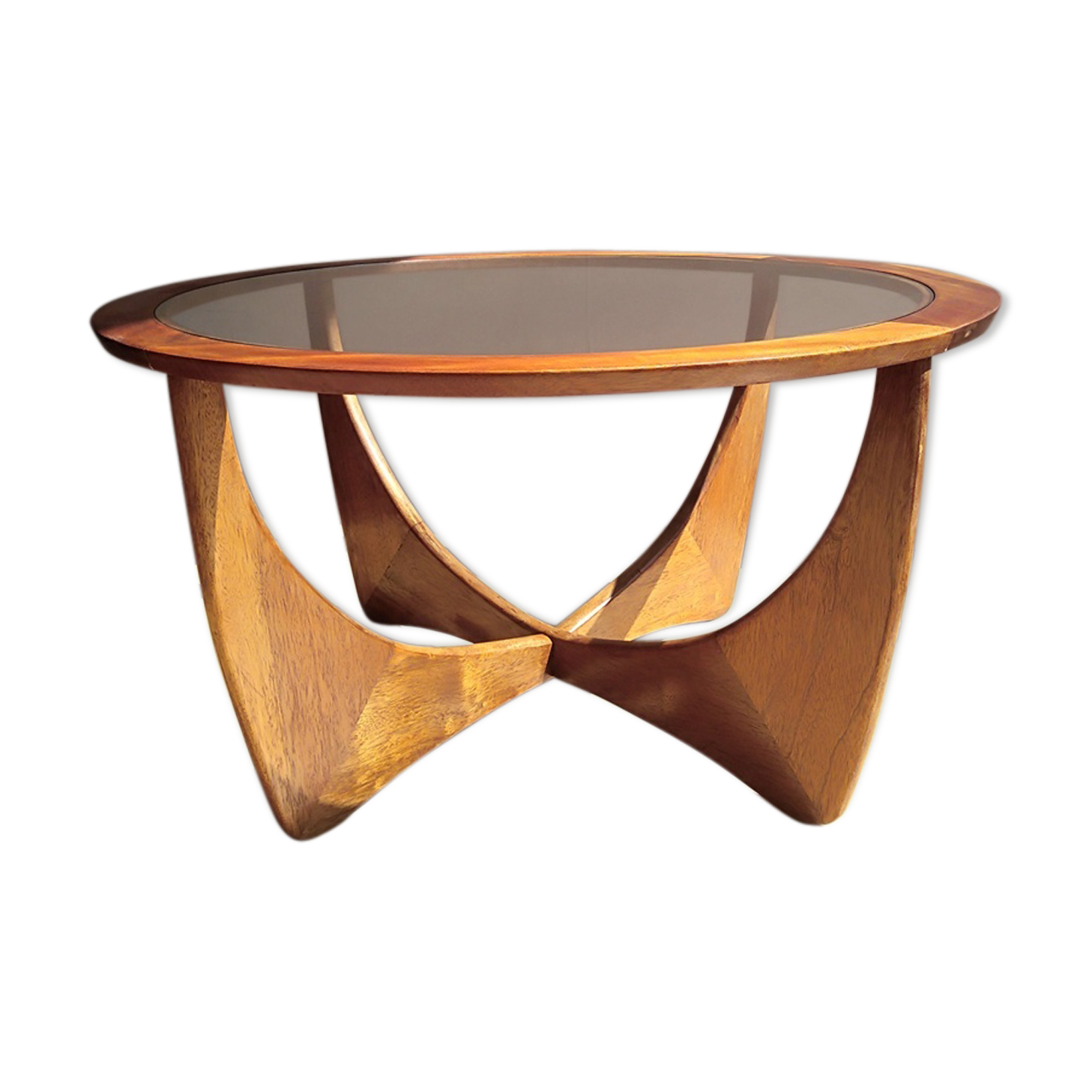 Astro round coffee table teak 1960