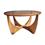 Astro round coffee table teak 1960