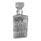 Vintage glass faceted glass whisky decanter diamond airtight cap