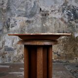 Large chamotte clay table centerpiece