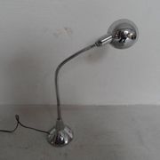Lampe de bureau vintage en métal chromé des années 60